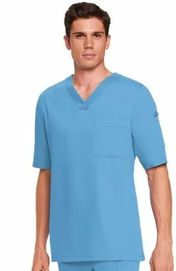 Grey's Anatomy Clearance Men's 3-Pocket V-Neck Solid Scrub Top