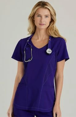 Grey's Anatomy Women's Carly Solid Scrub Top
