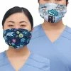 Cherokee Clearance Women's Reversible Floral Pawsome Print Face Mask -Scrubs for Women shop 1 ck ck508fpclearancefpw 650