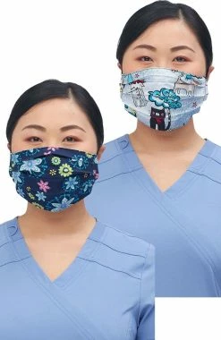 Cherokee Clearance Women's Reversible Floral Pawsome Print Face Mask