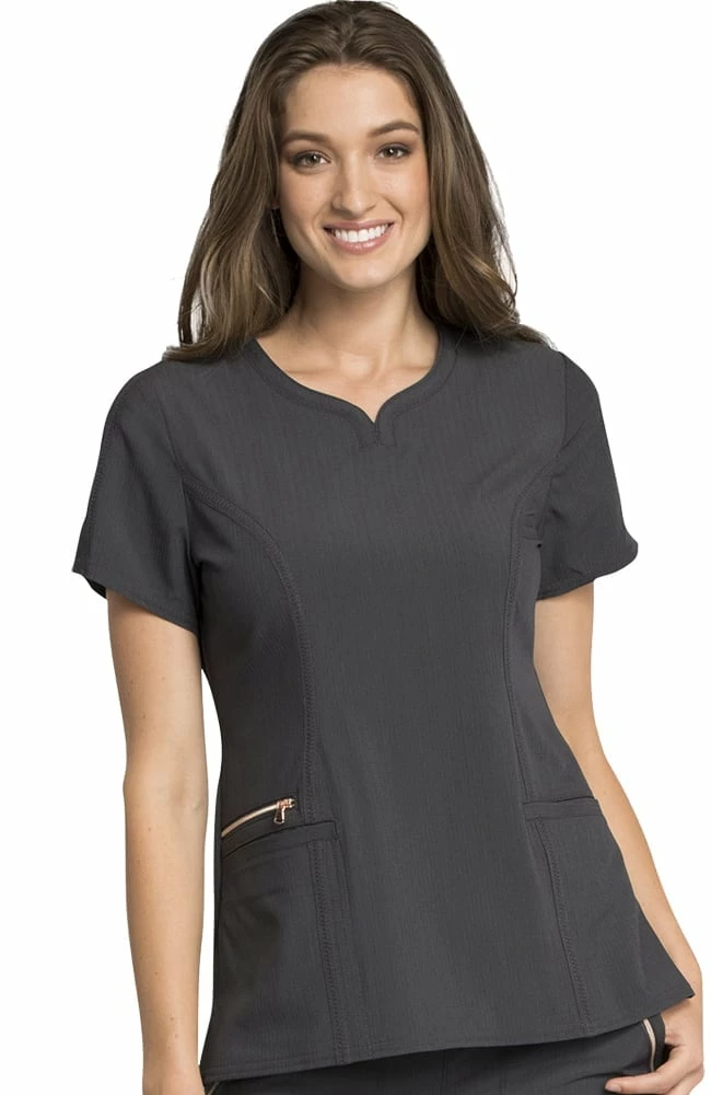 Cherokee Clearance Women's Y-Neck Solid Scrub Top 3 Cherokee Clearance Women's Y-Neck Solid Scrub Top