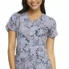 Heartsoul Clearance Women's Sweet Safari Print Scrub Top -Scrubs for Women shop 1 ck hs643 printclearancetws 650