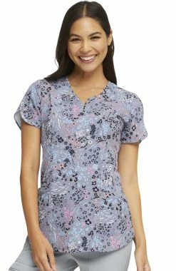 Heartsoul Clearance Women's Sweet Safari Print Scrub Top
