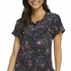 Heartsoul Clearance Women's Round Neck Celestial Twist Print Scrub Top 1 Heartsoul Clearance Women's Round Neck Celestial Twist Print Scrub Top -Scrubs for Women shop 1 ck hs685 printclearancectw 650
