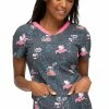 Heartsoul Clearance Women's Kawaii Vacation Print Scrub Top -Scrubs for Women shop 1 ck hs714 printclearancekiv 650