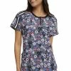 Heartsoul Women's Ditsy Garden Print Scrub Top -Scrubs for Women shop 1 ck hs831 printdtg 650