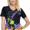 Cherokee Clearance Women's Aurora Print Scrub Top
