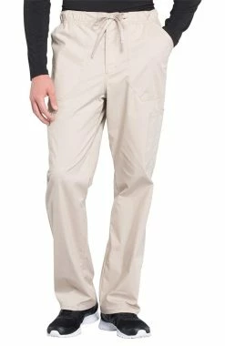 Cherokee Workwear Clearance Men's Zip Fly Drawstring Scrub Pant