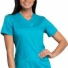 Cherokee Workwear Women's V-Neck Solid Scrub Top