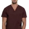 Dickies Clearance Men's V-Neck Solid Scrub Top