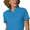 Edwards Garment Women's Short Sleeve Soft Touch Polo -Scrubs for Women shop 1 ew 5500 650