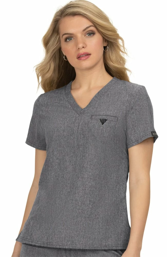 Koi Women's Kade Solid Scrub Top 3 Koi Women's Kade Solid Scrub Top