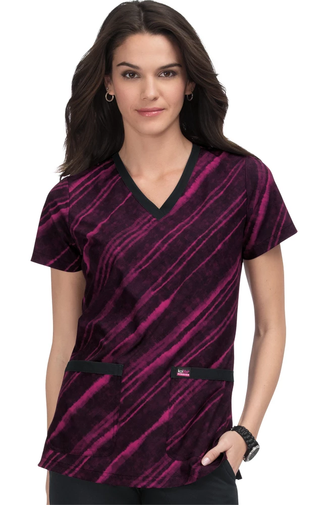 Koi Clearance Women's Align In Motion Print Scrub Top 3 Koi Clearance Women's Align In Motion Print Scrub Top