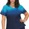 Koi Women's Reform V-Neck Ombre Scrub Top