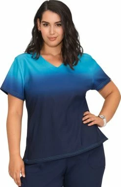 Koi Women's Reform V-Neck Ombre Scrub Top