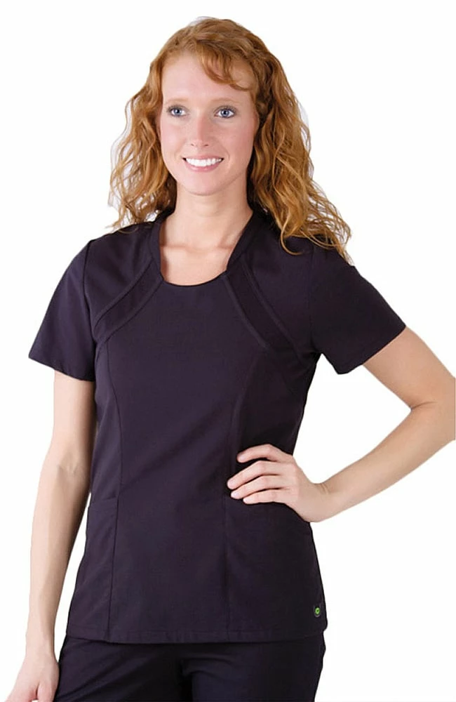 Urbane Clearance Women's Scoop Neck Solid Scrub Top 3 Urbane Clearance Women's Scoop Neck Solid Scrub Top