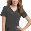 Urbane Women's Motivate V-Neck Solid Scrub Top With Tonal Stitching -Scrubs for Women shop 1 ln 9015 650
