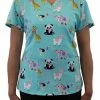Maevn Uniforms Women's Bubblicious Print Scrub Top -Scrubs for Women shop 1 mv 1767 printblc 650