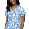 Med Couture Women's Vicky Snowball Print Scrub Top -Scrubs for Women shop 1 pe 8564 printswb 650