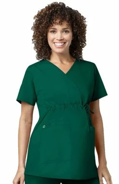 WonderWORK Women's Maternity Solid Scrub Top