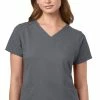 WonderWink Clearance Women's Contoured V-Neck Solid Scrub Top -Scrubs for Women shop 1 wk 6128 clearance 650