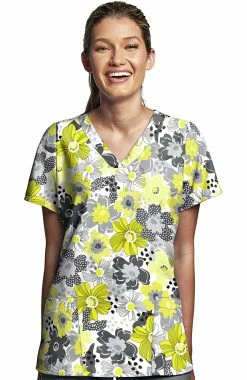 WonderWink Clearance Women's Sun Kissed Print Scrub Top