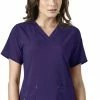 Carhartt Clearance Women's V-Neck Media Top -Scrubs for Women shop 1 wk c12110 clearance 650