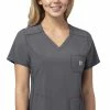 Carhartt Women's Peplum Solid Scrub Top -Scrubs for Women shop 1 wk c12610 650