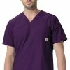 Carhartt Clearance Men's Slim Fit V-Neck Back Vent Top -Scrubs for Women shop 1 wk c15106 clearance 650