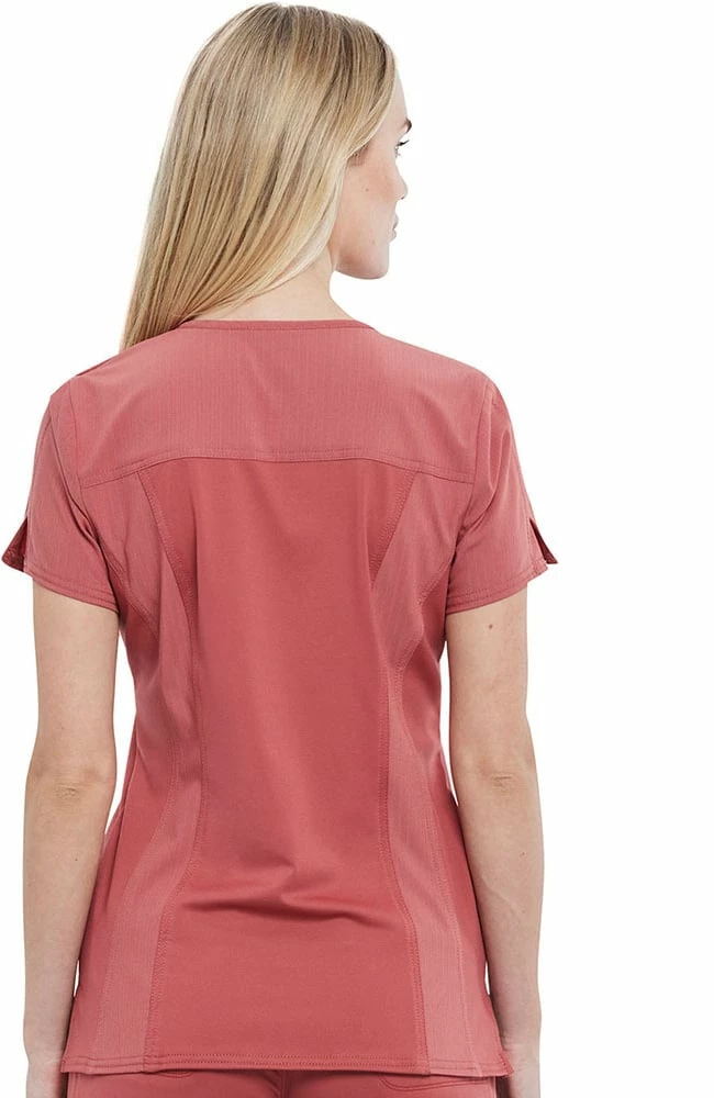Cherokee Clearance Women's Y-Neck Solid Scrub Top 4 Cherokee Clearance Women's Y-Neck Solid Scrub Top - Image 2