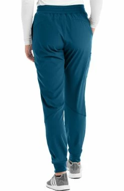 Barco One Women's Racer Solid Scrub Top & Boost Jogger Scrub Pant -Scrubs for Women shop 3 bc 30set 650