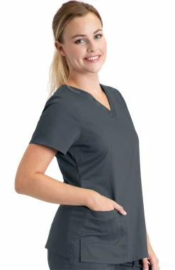 Barco Uniforms Women's Unison Solid Scrub Top 8 Barco Uniforms Women's Unison Solid Scrub Top -Scrubs for Women shop 3 bc be001 650