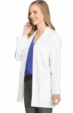 Cherokee Women's Notched Lapel 32" Lab Coat -Scrubs for Women shop 3 ck 1462 650