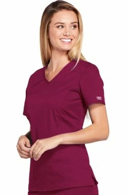 Cherokee Workwear Clearance Women's V-Neck Solid Scrub Top -Scrubs for Women shop 3 ck 4710 clearance 650