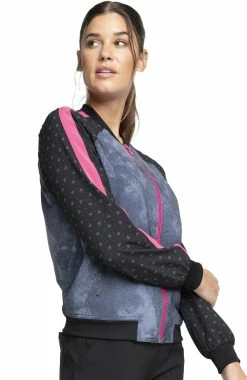 Cherokee Clearance Women's Don't Look Back Print Scrub Jacket 8 Cherokee Clearance Women's Don't Look Back Print Scrub Jacket -Scrubs for Women shop 3 ck ck324 printclearance 650