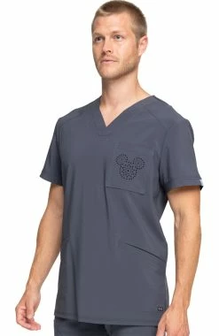 Cherokee Clearance Men's V-Neck Solid Scrub Top -Scrubs for Women shop 3 ck ck904a clearance 650