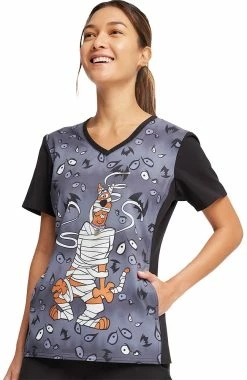 Cherokee Women's Under Wraps Print Scrub Top -Scrubs for Women shop 3 ck tf677 print 650