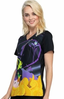 Cherokee Clearance Women's Aurora Print Scrub Top -Scrubs for Women shop 3 ck tf694 printclearance 650