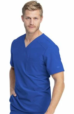 Dickies Clearance Men's V-Neck Solid Scrub Top -Scrubs for Women shop 3 di dk810 clearance 650