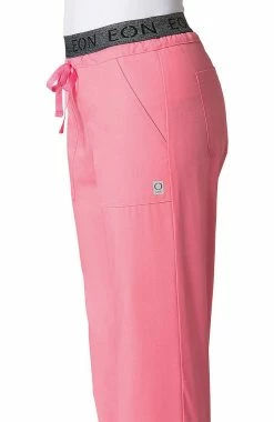 EON Women's COOLMAX Logo Elastic Drawstring Waistband Scrub Pant -Scrubs for Women shop 3 mv 7348 650
