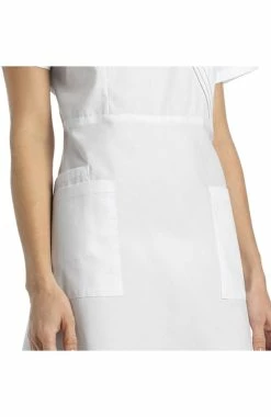 White Cross Women's Pleated Mock Wrap Scrub Dress -Scrubs for Women shop 3 wc 8014 650
