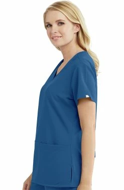 Grey's Anatomy Clearance Women's V-Neck Solid Scrub Top -Scrubs for Women shop 4 bc 2115 clearance 650