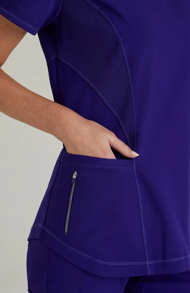 Grey's Anatomy Women's Carly Solid Scrub Top 6 Grey's Anatomy Women's Carly Solid Scrub Top - Image 4