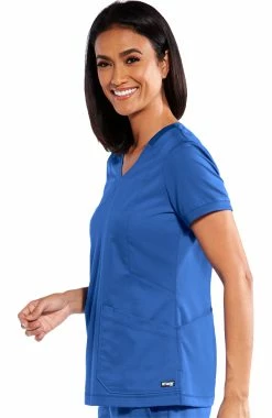 Grey's Anatomy Anatomy Women's Kira Solid Scrub Top -Scrubs for Women shop 4 bc grt049 650