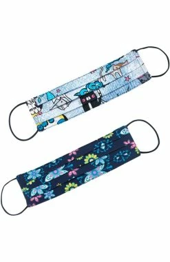 Cherokee Clearance Women's Reversible Floral Pawsome Print Face Mask -Scrubs for Women shop 4 ck ck508fpclearance 650