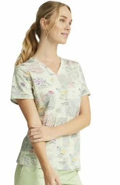 Cherokee Clearance Women's Herbal Wellness Print Scrub Top 10 Cherokee Clearance Women's Herbal Wellness Print Scrub Top -Scrubs for Women shop 4 ck ck651 printclearance 650