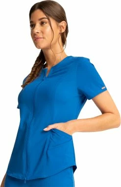 Cherokee Clearance Women's Zip Front Scrub Top -Scrubs for Women shop 4 ck ck931 clearance 650