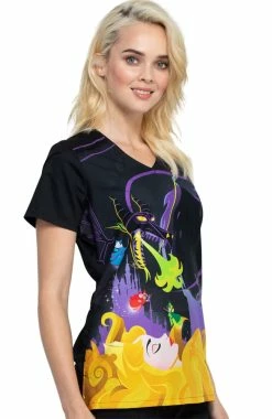 Cherokee Clearance Women's Aurora Print Scrub Top -Scrubs for Women shop 4 ck tf694 printclearance 650