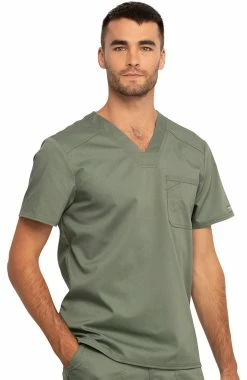 Cherokee Workwear Clearance Men's V-Neck Solid Scrub Top -Scrubs for Women shop 4 ck ww690 clearance 650