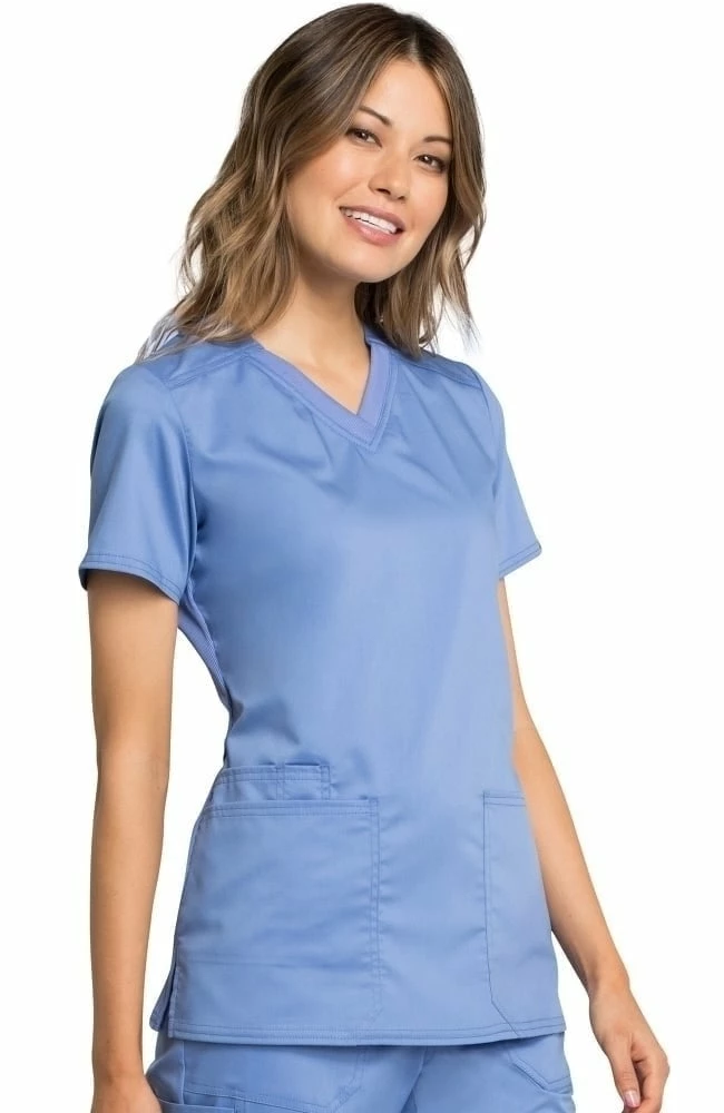 Cherokee Workwear Women's V-Neck Solid Scrub Top 6 Cherokee Workwear Women's V-Neck Solid Scrub Top - Image 4